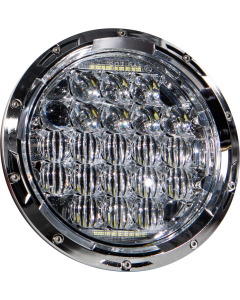 Harddrive CREE LED DRL Headlight 7" 75W 6500k White Angel Eyes Harley 94-Up