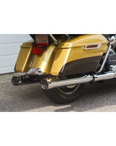 Firebrand Chrome Grand Prix Slip-On Mufflers 10-1025 Harley M8 Touring 17-Up
