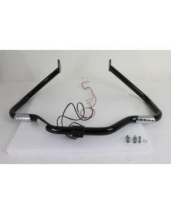 V-Twin 51-0014 Black Front LED Turn Signal Highway Bar Harley FL Touring 97-08