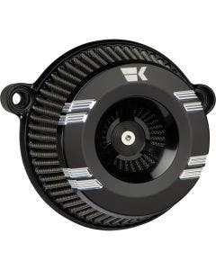 Khrome Werks Black Klassic Instigator Air Cleaner for Harley TBW Twin Cam