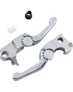 PSR 12-01665-20 Chrome Anthem Shorty Lever Set Pair Harley FLSTNE FXSBSE 2014