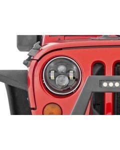 Rough Country RCH5000 7In Led Projection Headlights Jeep Wrangler Tj Jk 97-18