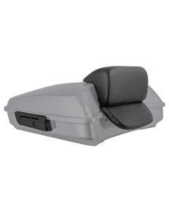 Hogworkz Charcoal Denim Razor Tour Pack Slim Backrest Black Hardware for Harley® FLH '97-'24