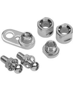 Drag 1901-0383 Chrome Turn Signal Swivel Kit Repl. 68185-00 Harley 00-18