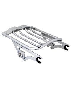 Hogworkz Chrome Air Glide Two Up Luggage Rack for Harley Touring '09-'24