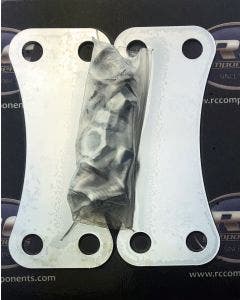 RC Components Chrome Front Fender Lift Brackets for 21" Wheel on Harley 14-20 FLH