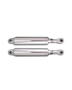 V-Twin 54-0131 Chrome 11" Billet Slim Fit Rear Shock Set 89-99 Harley Softail