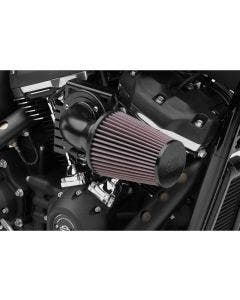 Cobra 606-0102-06B Black Cone Air Intake 90 Degree 00-17 Harley FXST FLST FXD