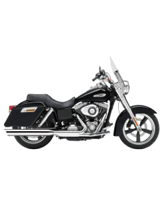 Cobra 6209 Exhaust Slip-On Muffler Scalloped Tip Harley Dyna Switchback FLD