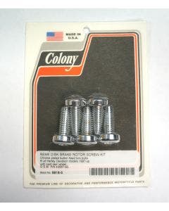 Colony 9818-5 Chrome Rear Torx Grade 8 Rotor Bolts 97-17 Harley Repl. 43567-92