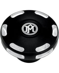 Performance Machine 0210-2055APX-BM Black Contrast Cut Apex Fuel Cap Harley M8