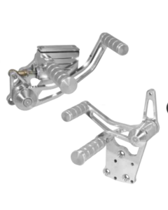 Polished Billet Forward Control Foot Peg Kit 5/8" Harley Big Twin 4 Speed 36-99