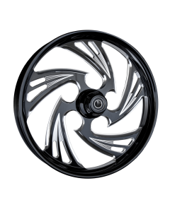 RC Components Crisis Black Eclipse Wheel & Tire Package for Harley Indian & Metric