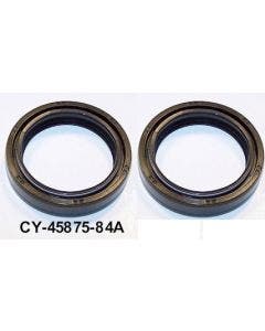 New 2 Pack 41mm Front Fork Seals Harley Touring 84-up Repl OE # 45875-84
