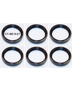 New 6 Pack 49mm Front Fork Seals Harley Touring 84-up Repl OE # 46514-01