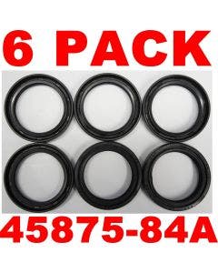 New 6 Pack Set 41mm Front Fork Seals Harley Touring 84-up Repl OE # 45875-84