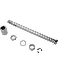 Drag Specialties Chrome Rear Axle Kit Harley Softail FX FL 08-17 0214-0854
