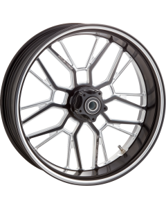 Arlen Ness Black Contrast Split-Spoke 18x5.5 Rim Wheel 4 Harley 
