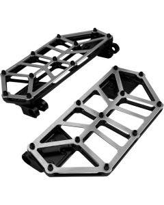 Kodlin Black W/Steel Covers NXL Floorboards 4 Harley 80-24 FLT/FLH Models
