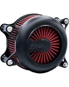 Vance & Hines Black Wrinkle V02 Rogue Air Intake Kit Harley 23-24 FLT/FLH 
