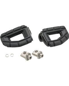 Ciro Chicane Black Footrests 4 Harley 1/2" Standard Mount