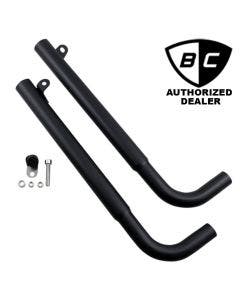 British Customs BC902-056-B Black Drag Performance Pipes 17-19 Triumph Bobber
