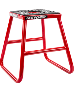 Fire Power Steel Moto Stand Red MX Off Road Non-Slip 16" Tall 61-0803