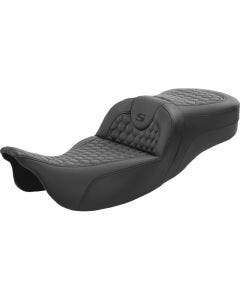 Saddlemen Honeycomb W/Black Stitch Ext Reach RoadSofa Seat Harley 08-23 Touring
