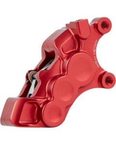 Arlen Ness 02-229 Red 6-Piston Caliper for 11.8" Disc Front Right Harley Custom