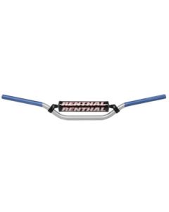 Renthal 971-08-SB-01-184 Silver/Blue Bend RC 7/8" Handlebars Off Road MX