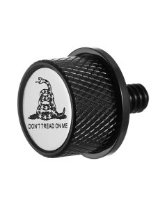 Figurati Black Don’t Tread On Me Seat Mounting Knob 4 Harley 65-22 Touring