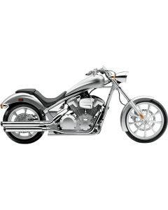 Cobra 1133 Chrome 3" Slip On Exhaust Mufflers 10-16 Honda VTX1300 