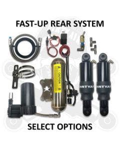 Dirtyworks Dirty Air Fast-Up Rear "Bagger" Complete Air Ride Kit Harley 14-16
