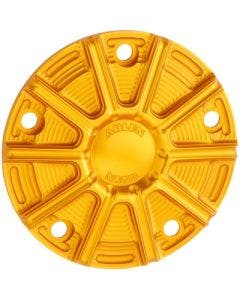 Arlen Ness 700-028 10-Gauge Point Cover Gold Harley Twin Cam 99-17