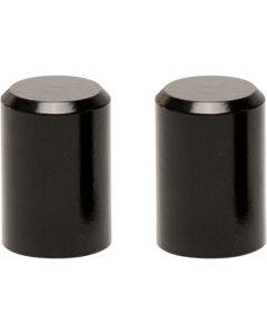 Pro Pad Black Finish 2 Long Billet Docking Hardware Station Covers for Harley 