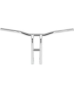 Biltwell 6264-1053 14" Tyson XL Pullback 1" Chrome T-Bar Slotted Harley