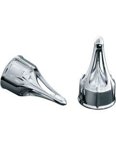 Kuryakyn 1225 Chrome Roman Axle Caps  Softail Dyna Touring Models 84-14