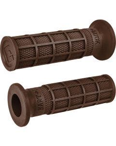 ODI Hart-Luck Signature Full-Waffle Slip-On Grips 1" Brown Harley & Custom