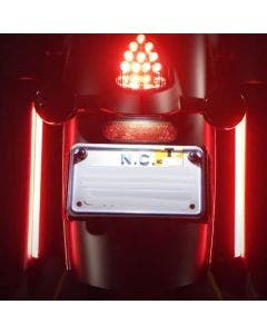 Custom Dynamics Red Color 14" LED Plasma Rods Plug-n-Play Indian Touring 15-20