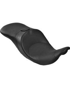 Danny Gray TourIST 2-Up Tall Seat Black Leather for Harley 08-18 FLH/T