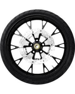 Coastal Moto Black 21" Marlin Front Wheel/Rotor/Tire Combo 4 Harley 08-24 Touring