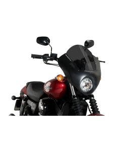 Custom Acces Dark Night Semi Fairing Dark Smoke Harley Street XG750 15-Up