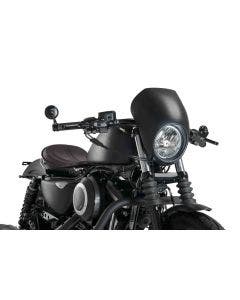 Custom Acces Free Spirit Semi-Fairing Matte Black Harley Sportster XL 883N 09-Up