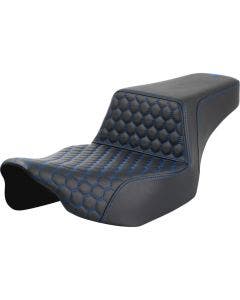 Saddlemen Step-Up HC Extended Reach W/Blue Stitch Seat Harley 23-24 FLH/FLT