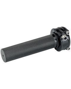 Biltwell 6601-201-01 Black Aluminum Whiskey Throttle for 1" Bars w/ Single Cable