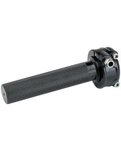 Biltwell 6601-201-78 Black Aluminum Whiskey Throttle - 7/8" Bars - Single Cable