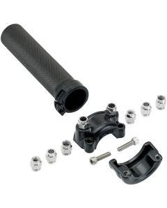 Biltwell 6602-201-01 Black Aluminum Whiskey Throttle for 1" Bars With Dual Cable