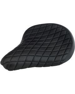 Biltwell 4001-101 Black Diamond Stitch Solo Seat - Custom Universal Motorcycle