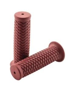 BikeMaster Motorcycle 7/8" Grips Red Scales 124mm WLG-230-Red