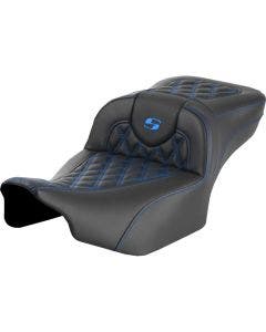 Saddlemen Blue LS Extended Reach RoadSofa Seat Harley 23-24 FLHX/FLTRX 